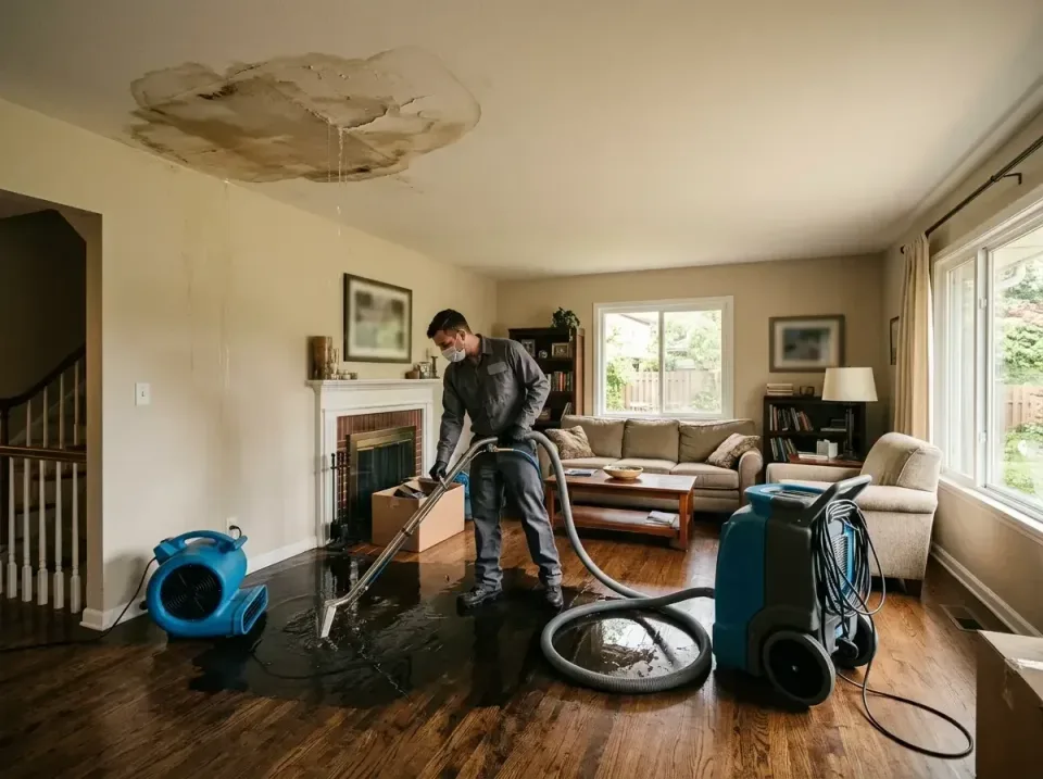 attic-pipe-burst-ceiling-drip-008 — frequently asked questions, Water Damage Restoration & Carpet Care in Northfield, MN